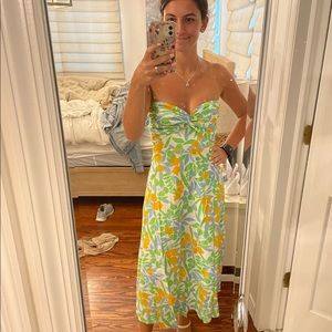 Petal & pup strapless dress in XS